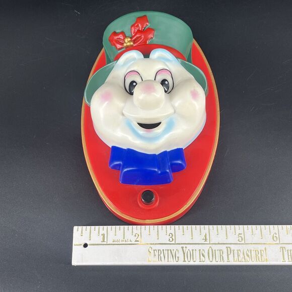 Vintage Holiday Ebenezer Scrooge Door Knocker Light Up Talking Toy State - Picture 6 of 11